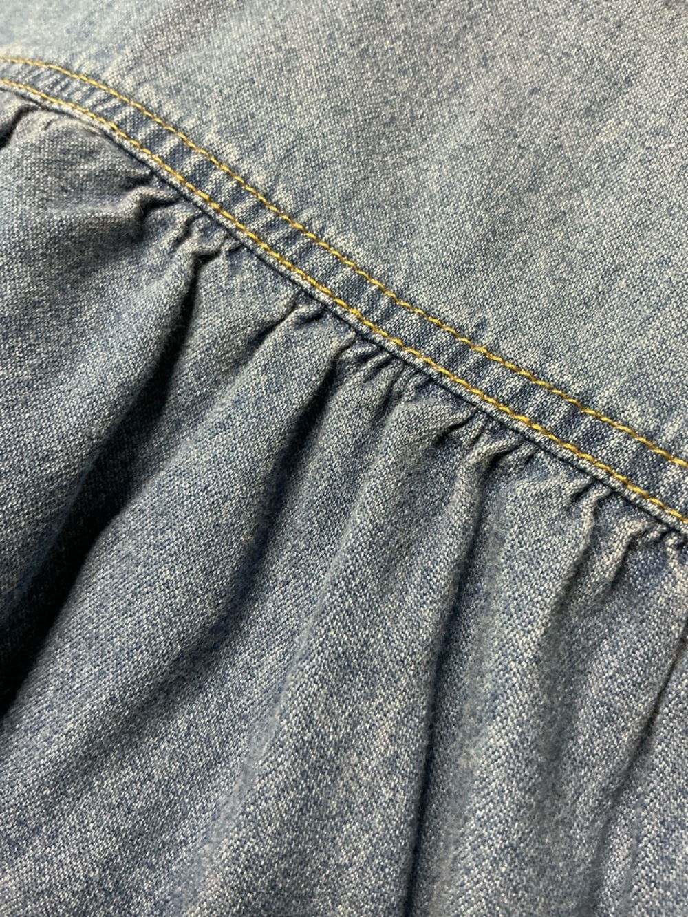 Vintage School Teacher Denim Maxi Dress - Picture 7 of 7